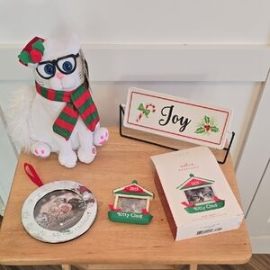 Christmas Cat Plush with Accessories